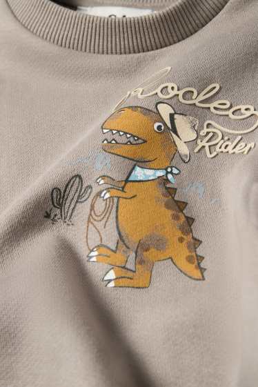 Kinder Jungen - Dino - Sweatshirt - grau