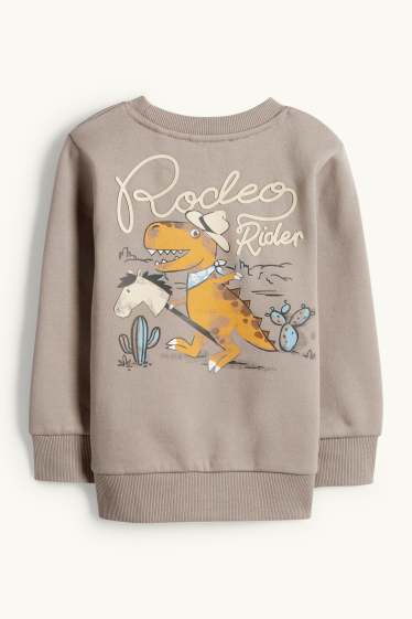 Kinder Jungen - Dino - Sweatshirt - grau