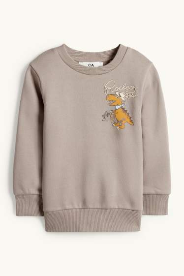 Kinder Jungen - Dino - Sweatshirt - grau