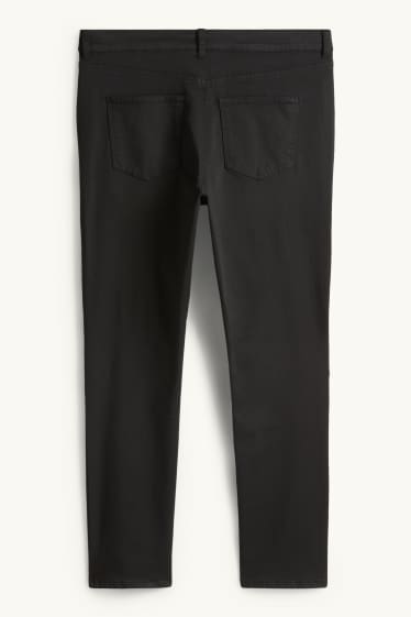 Mujer - Pantalón de tela - high waist - slim fit - negro