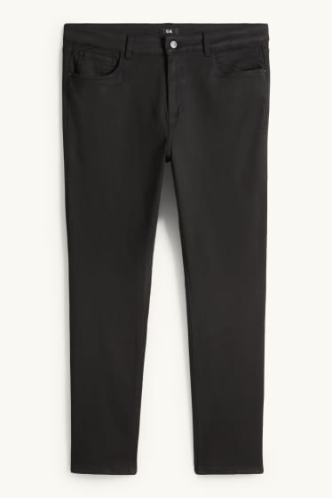 Mujer - Pantalón de tela - high waist - slim fit - negro