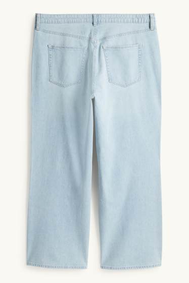 Donna - Jeans a gamba larga - vita alta - jeans azzurro