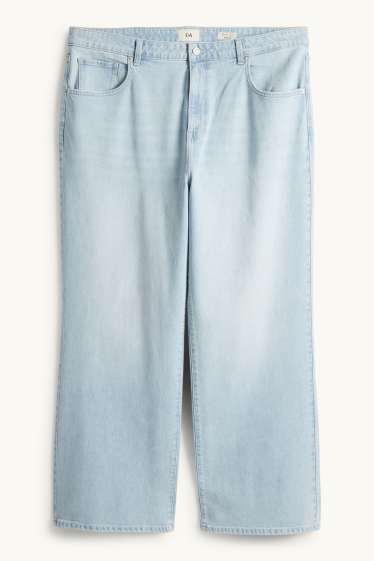 Donna - Jeans a gamba larga - vita alta - jeans azzurro