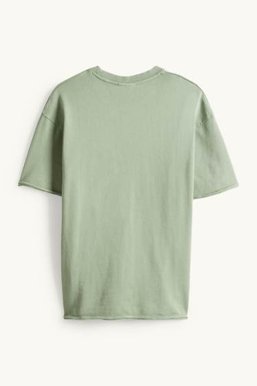 Hommes - T-shirt - relaxed fit - vert clair