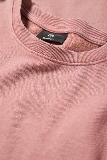 Hommes - T-shirt - relaxed fit - rouge clair