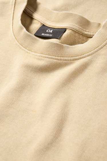 Hommes - T-shirt - relaxed fit - beige