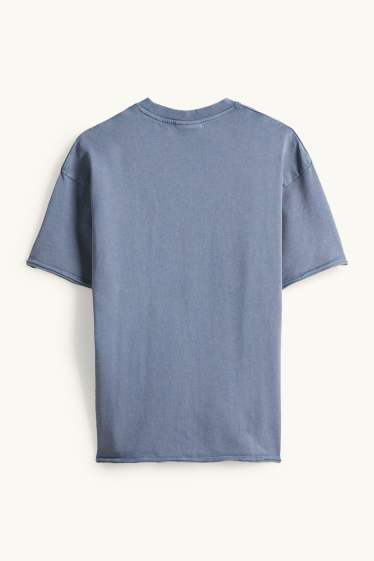 Hommes - T-shirt - relaxed fit - bleu