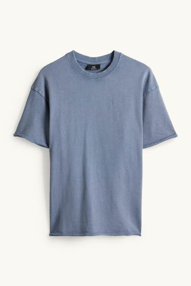 Hommes - T-shirt - relaxed fit - bleu