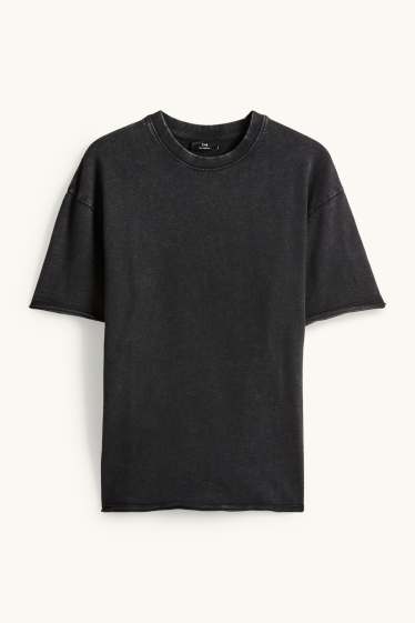 Hommes - T-shirt - relaxed fit - noir