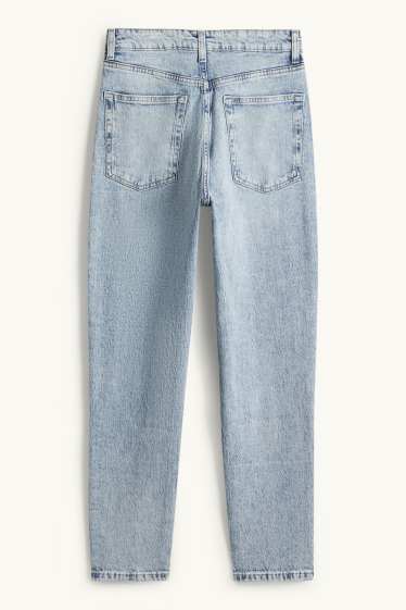 Damen - Mom Jeans - High Waist - LYCRA® - helljeansblau