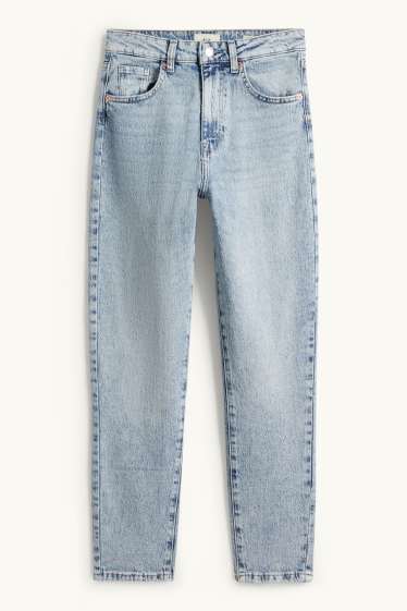 Damen - Mom Jeans - High Waist - LYCRA® - helljeansblau