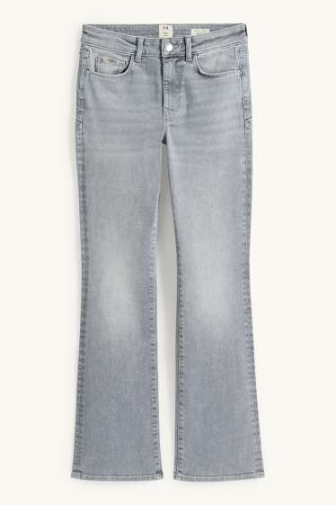 Dames - Bootcut jeans - mid waist - shaping jeans - LYCRA® - jeanslichtgrijs