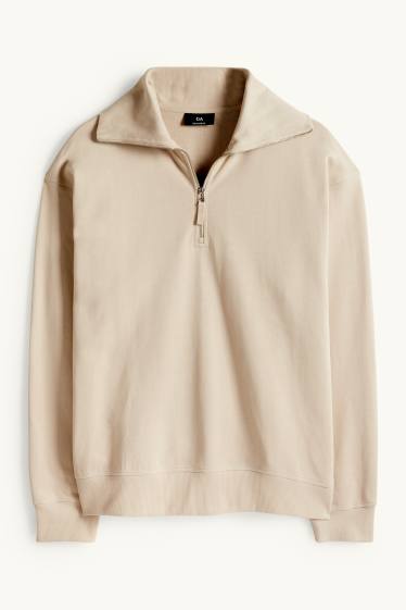 Pánské - Mikina - béžová
