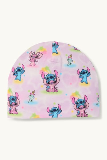 Kinder Mädchen - Lilo & Stitch - Mütze - flieder