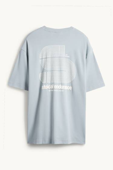 Hommes - Haut de sport - relaxed fit - bleu clair