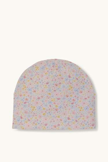 Kinder Mädchen - Blume - Mütze - bunt