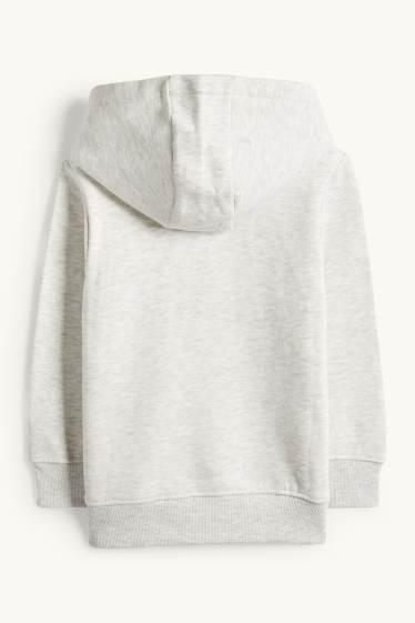 Kinder Jungen - Löwe - Hoodie - hellgrau-melange