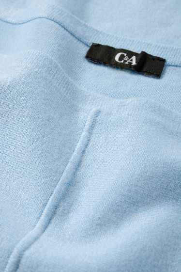 Dámské - Svetr z jemného úpletu - světle modrá