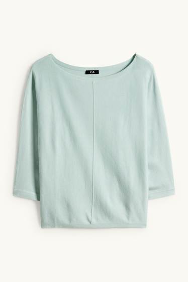 Dona - Jersei de punt fi - verd menta