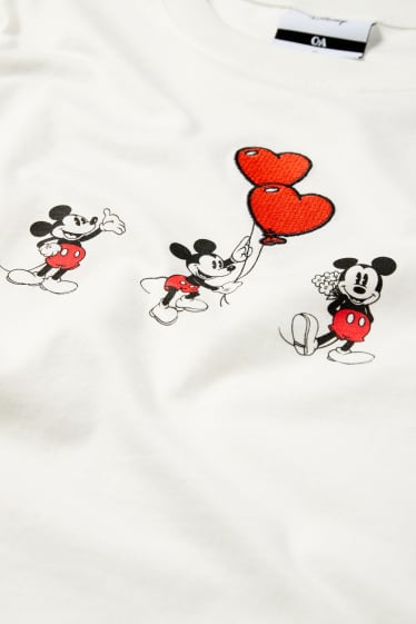 Femmes - T-shirt - regular fit - Mickey Mouse - blanc