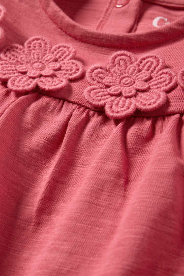 Baby Mädchen - Baby-Crochet-Langarmshirt - rot