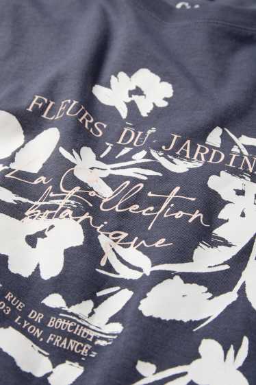 Dames - Nachthemd - donkerblauw