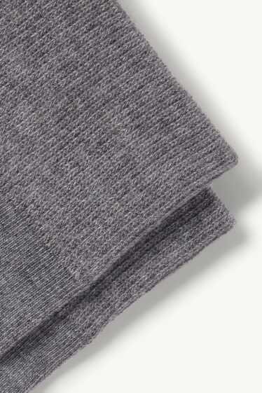 Hommes - Lot de 3 paires - chaussettes - gris