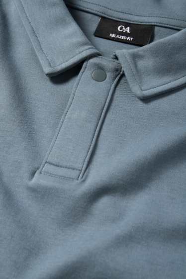 Heren - Poloshirt - relaxed fit - grijs
