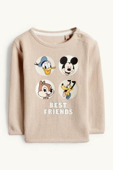 Unisex - Disney - baby sweatshirt - textured - beige