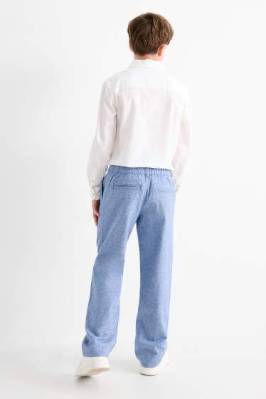 Copii - Băieți - Pantaloni - albastru deschis