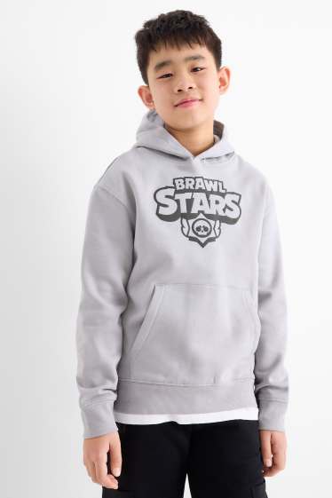 Children Boys - Brawl Stars - hoodie - gray