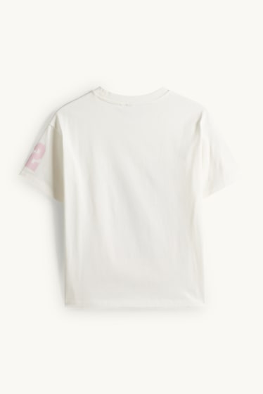 Nena - Lilo & Stitch - samarreta de mànigues curtes - blanc/rosa