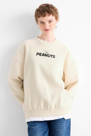 Women - Sweatshirt - Peanuts - light beige