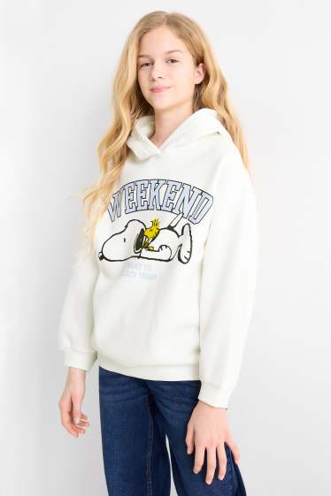 Children Girls - Peanuts - hoodie - white