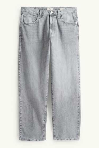 Hommes - Relaxed jean - jean gris clair