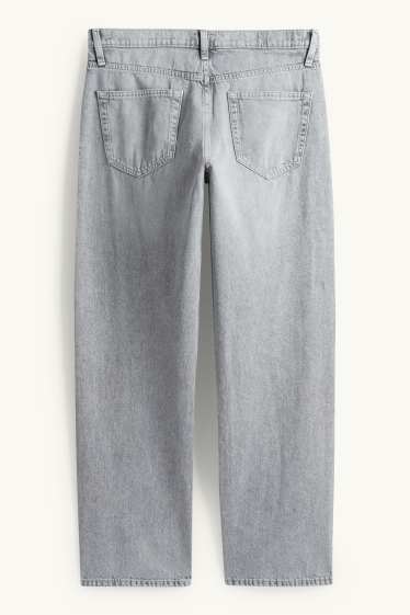 Hommes - Relaxed jean - jean gris clair