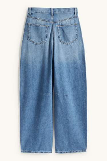 Dames - Balloon jeans - mid waist - jeanslichtblauw