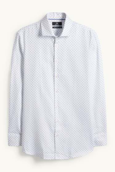 Herren - Businesshemd - Regular Fit - Cutaway - bügelleicht - weiß