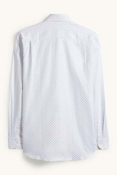 Herren - Businesshemd - Regular Fit - Cutaway - bügelleicht - weiß