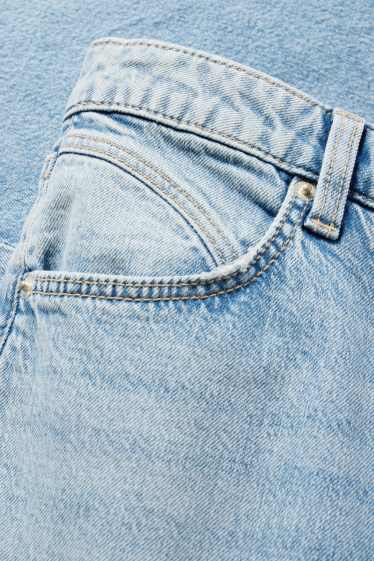 Dámské - Wide leg jeans - mid waist - džíny - světle modré