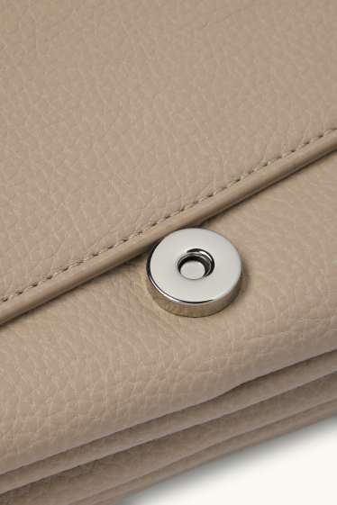 Femmes - Sac doté d’une bandoulière amovible - matière synthétique - beige