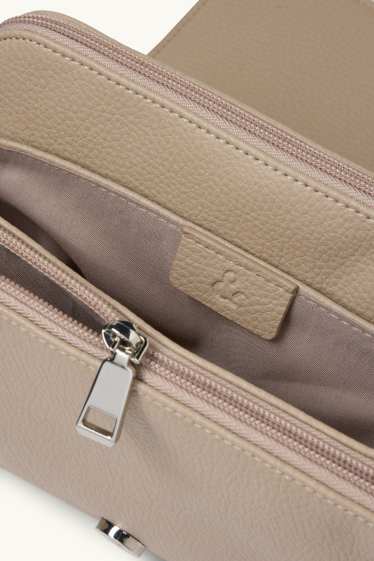 Femmes - Sac doté d’une bandoulière amovible - matière synthétique - beige