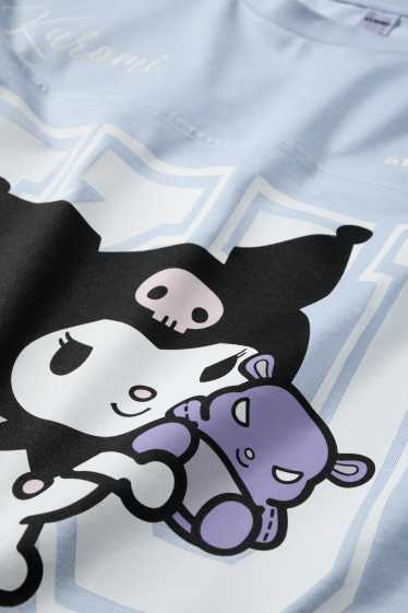 Copii - Fete - Kuromi - tricou cu mânecă scurtă - albastru deschis