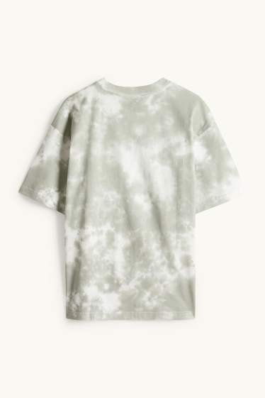 Kinderen: jongens - Skateboard - T-shirt - met patroon - grijs