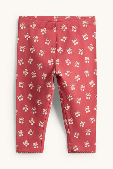 Miminka - dívky - Třešně a mašle - outfit pro miminka - 2dílný - krémově bílá