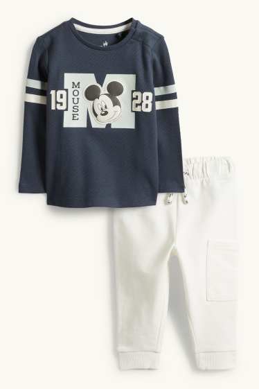 Neonati - Topolino - completo per neonati - 2 pezzi - blu scuro