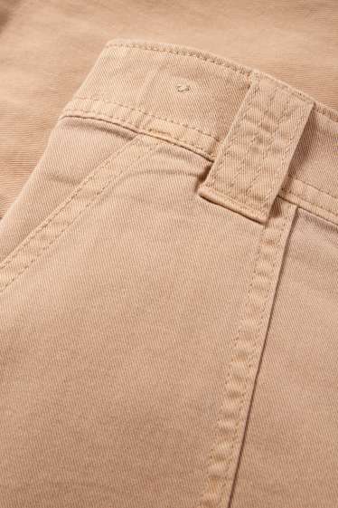 Kinder Mädchen - Stoffhose - hellbraun