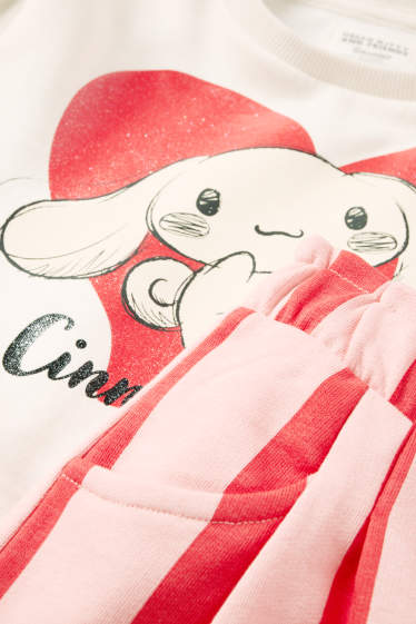 Kinder Mädchen - Cinnamoroll - Set - Sweatshirt und Jogginghose - 2 teilig - rosa / rot