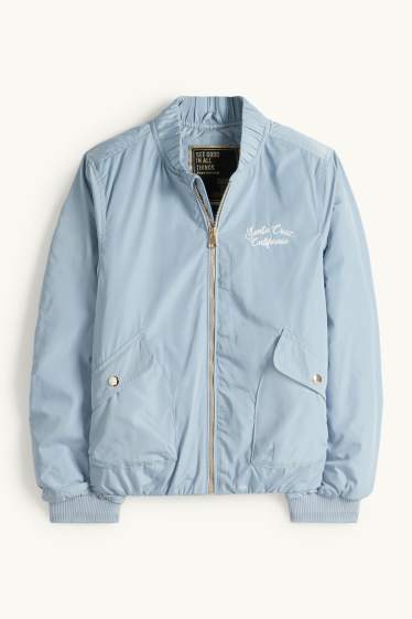 Děti - dívky - California - bomber - s výplní - světle modrá