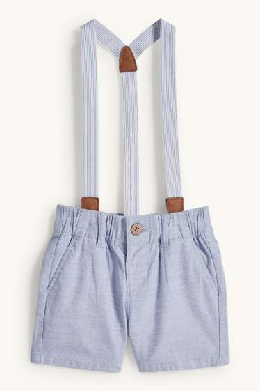 Nadó nen - Conjunt per a nadó - 3 peces - blau/blanc